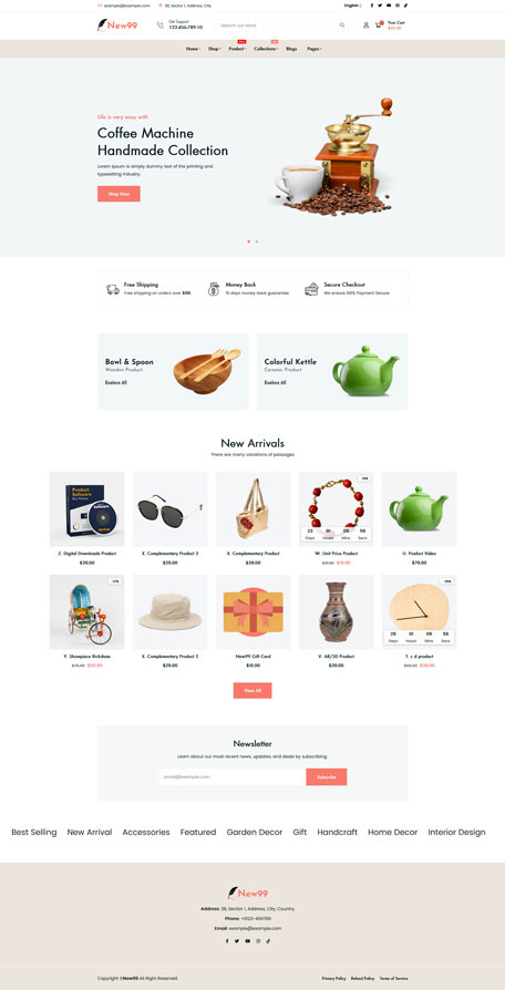 New99 - Handmade Shop Shopify Theme OS 2.0